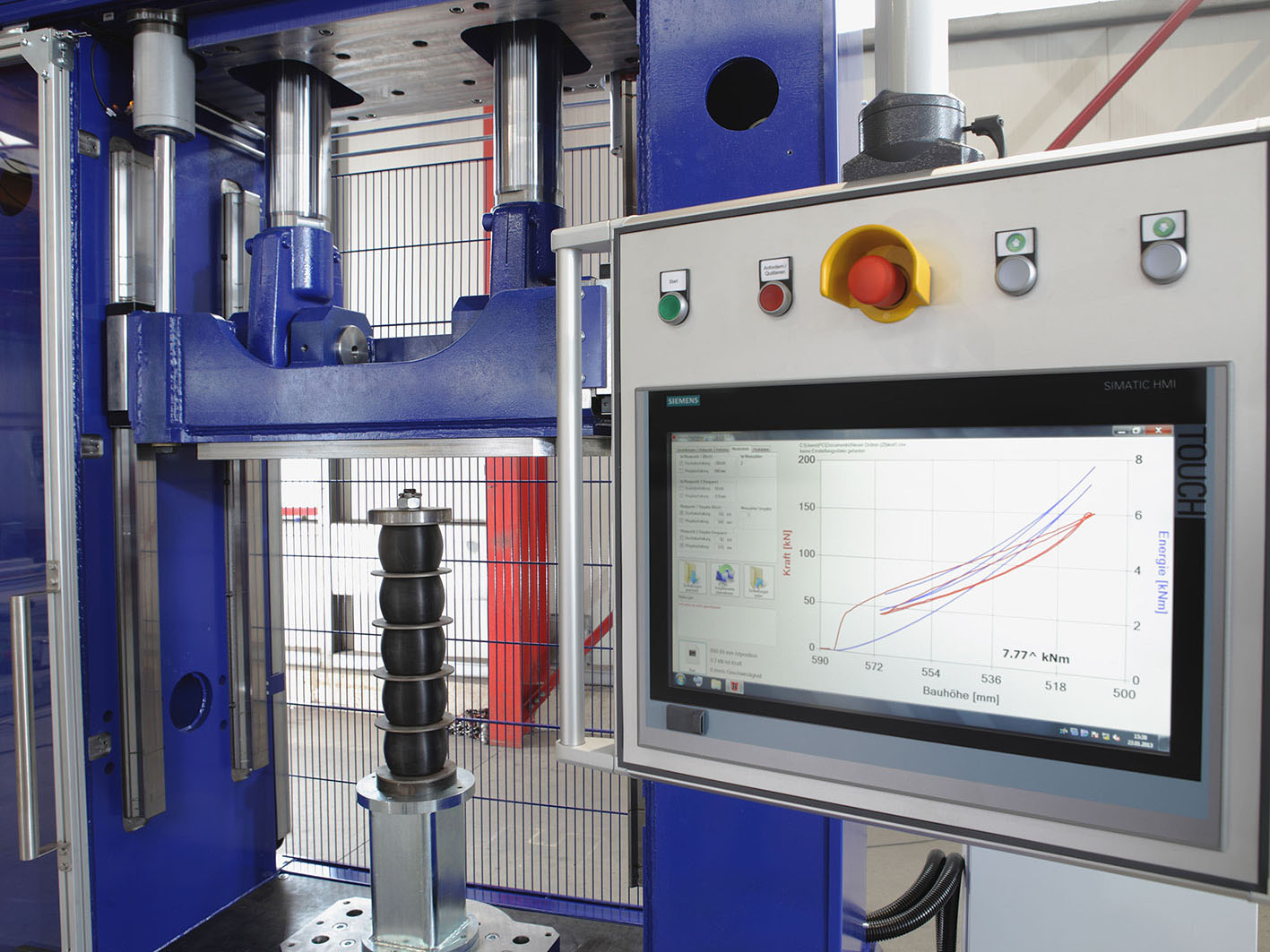 Quality measurement force-displacement processes